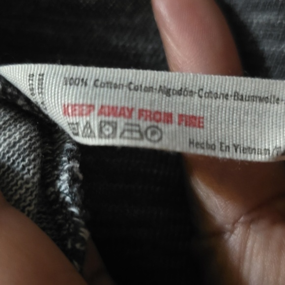 Free People Beach Grey Turtleneck  100% Cotton Tunic Sweater  Size Small - Picture 10 of 10